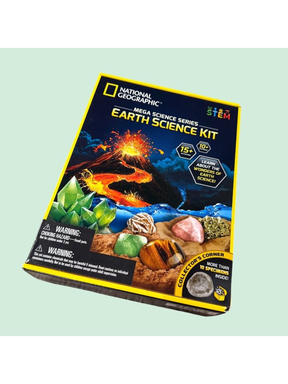 National Geographic Mega Earth Science Kit STEM Experiment Set Complete Open Box